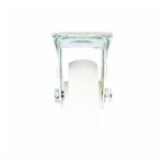 RUEDA BLANCA 4" BASE METALICA FIJA LH-1697 - Imagen 4