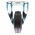 RUEDA COLOR NEGRO 4" BASE METALICA FIJA LH-1687 - Imagen 5