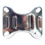 RUEDA COLOR NEGRO 4" BASE METALICA FIJA LH-1687 - Imagen 6