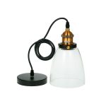 LAMPARA DE COLGAR VINTAGE DE VIDRIO LH-2321 - Imagen 3