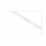 SOPORTE METALICO BLANCO 35X22 CM P/ESTANTE LH-2942 - Imagen 3