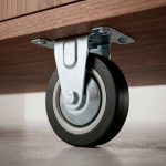 RUEDA FIJA 4" DE GOMA-METAL LH-2467