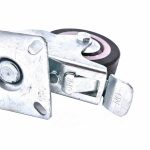 RUEDA GIRATORIA CON FRENO 2 1/2" GOMA-METAL LH2475 - Imagen 5