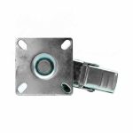 RUEDA GIRATORIA CON FRENO 3" GOMA-METAL LH-2476 - Imagen 4