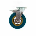 RUEDA GIRATORIA CON FRENO 4" GOMA-METAL LH-2477 - Imagen 5