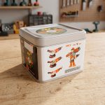 CAJA METALICA MULTIFUNCIONAL 12X12CMX9.5CM