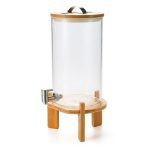 DISPENSADOR 10L DE LIQUIDOS VIDRIO /MADERA LH-3090 - Imagen 2