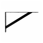 SOPORTE METALICO NEGRO 35X22 CM P/ESTANTE LH-2941 - Imagen 6
