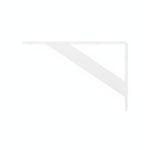 SOPORTE METALICO BLANCO 20X12 CM P/ESTANTE LH-2936 - Imagen 3