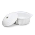 BOWL DE CERAMICA BLANCO 18CM CON TAPA LH-3828 - Imagen 2