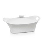 BOWL CERAMICO 27CM RECTANGULAR CON TAPA LH-3832 - Imagen 2