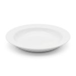 PLATO HONDO 23CM CERAMICO BLANCO LISO LH-3800 - Imagen 2