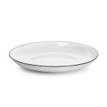 PLATO REDONDO 23CM CON BORDE NEGRO LH-3816 - Imagen 2