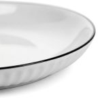 PLATO REDONDO 23CM CON BORDE NEGRO LH-3816 - Imagen 3