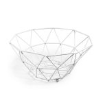 CESTO FRUTAS CIRCULAR METALICO BLANCO 28CM LH3656 - Imagen 2