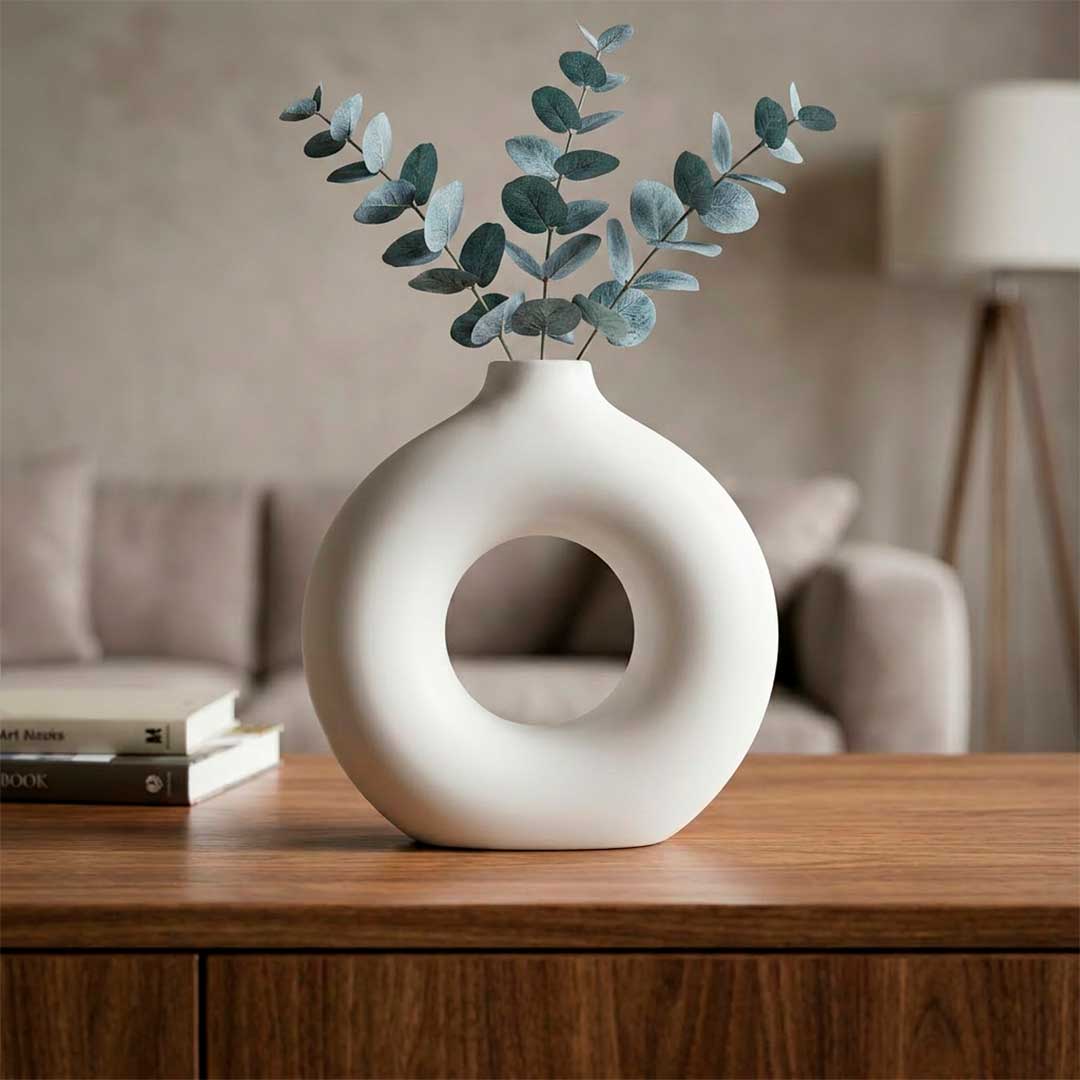5631 FLORERO CIRCULAR DECO 20CM COLOR SURTIDO LH-3713 - Imagen 1
