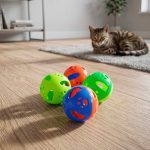PELOTA PLASTICA CON SONAJERO PARA MASCOTA LH-3347