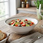 BOWL CERAMICO 18CM BORDE DISENO GRIS LH-4249