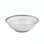BOWL CERAMICO 15.5CM BORDE DISENO GRIS LH-4251 - Imagen 2