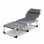 CATRE PLEGABLE DE CAÑO COLOR GRIS LH-3991 - Imagen 2