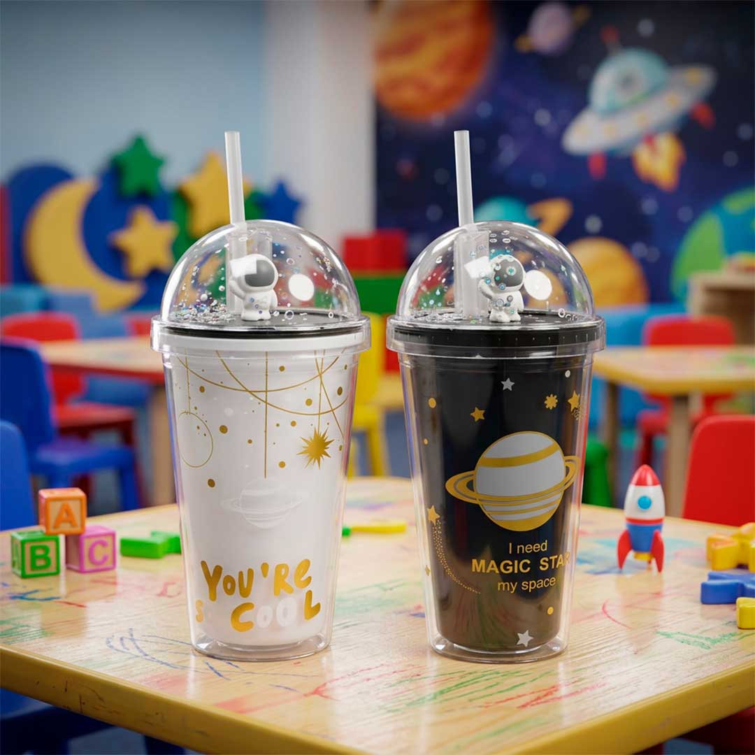 7143 VASO PLASTICO PARA NIÑO CAPSULA ASTRONAUTA LH-4085 - Imagen 1