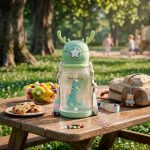 BOTELLA PLASTICA C/SORBITO DISEÑO INFANTIL LH-4069
