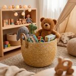 CANASTO DE YUTE NATURAL 31X23CM LH-4187