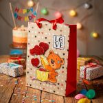 BOLSA DE REGALO OSO C/GLOBOS CORAZON GLF1235S