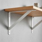 SOPORTE METALICO BLANCO 25X16 CM P/ESTANTE LH-2938