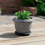 MACETERO PLASTICO C/PLATO 180X130CM D2001P-