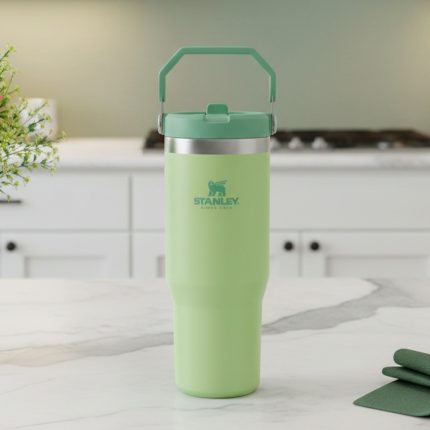 VASO STANLEY FLIP STRAW TUMBLER 20 OZ CITRON