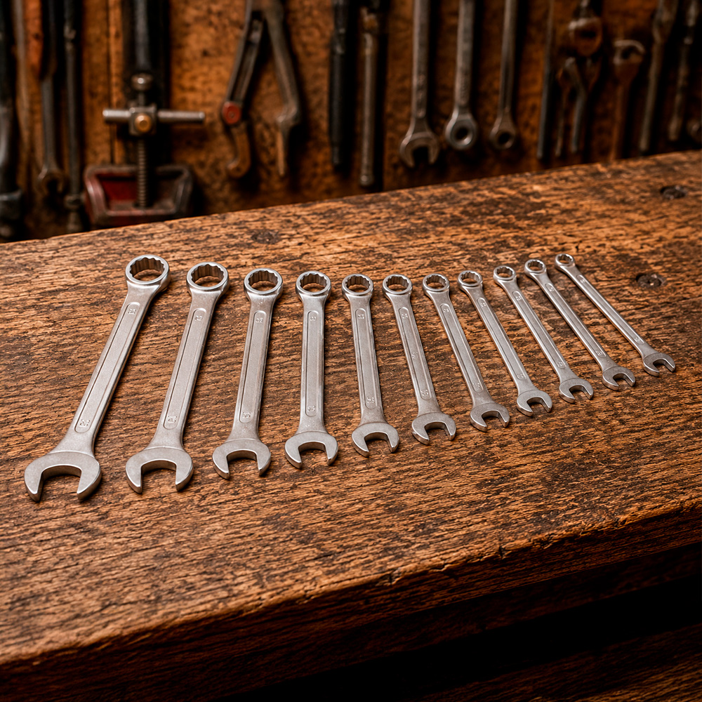 gÂș LLAVE COMBINADA 11PZ 6-19MM ALE-MAN YOS011 - Imagen 1