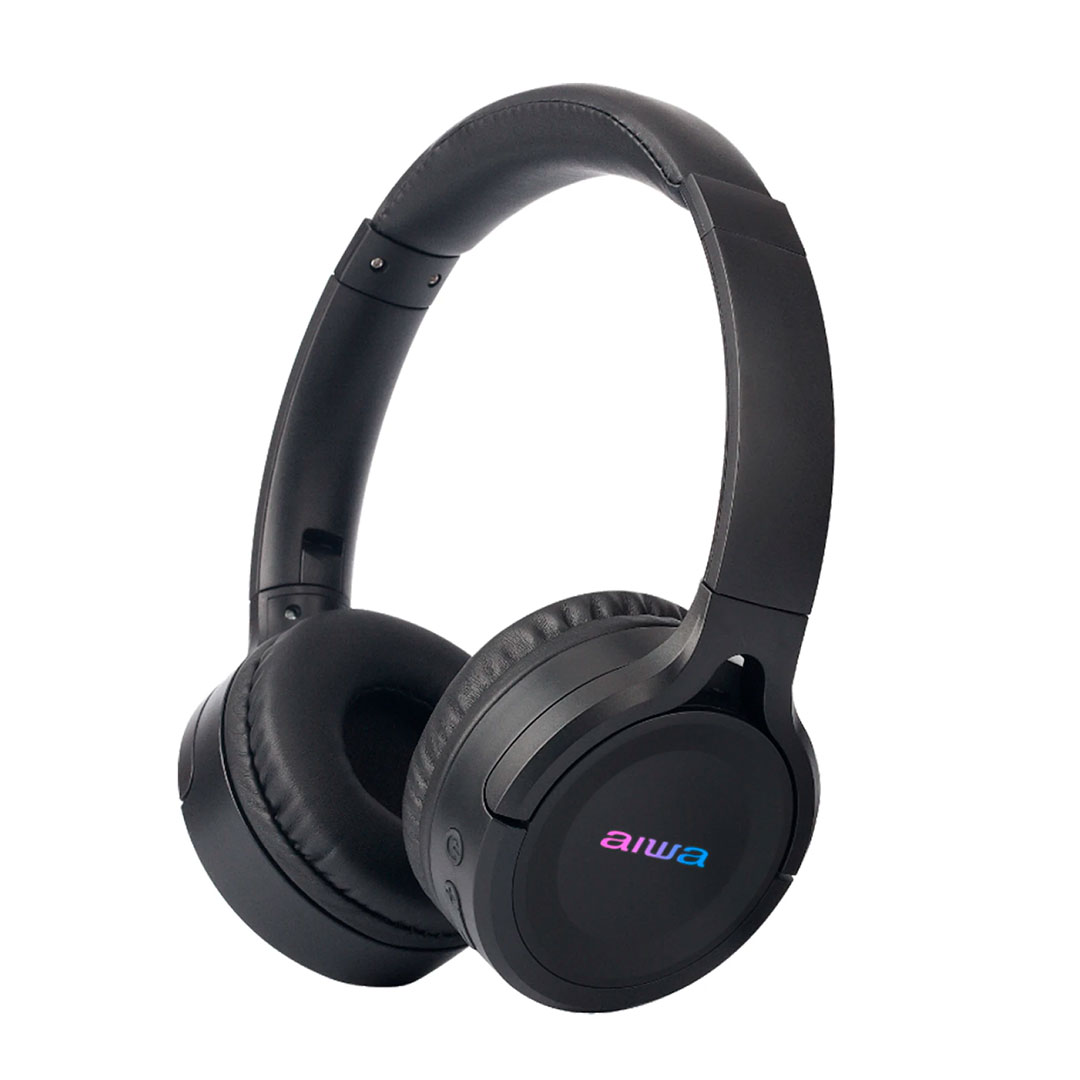AURICULARES AIWA ON-EAR S/CABLE BLUETOOTH AWK17 BK - Imagen 2