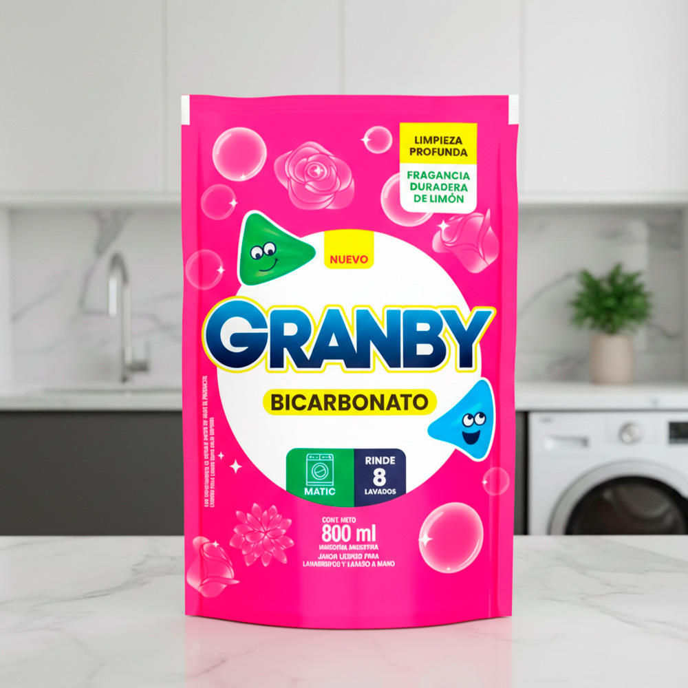 10030.1 JABON GRANBY ROSAS DOY PACK 800ML - Imagen 1