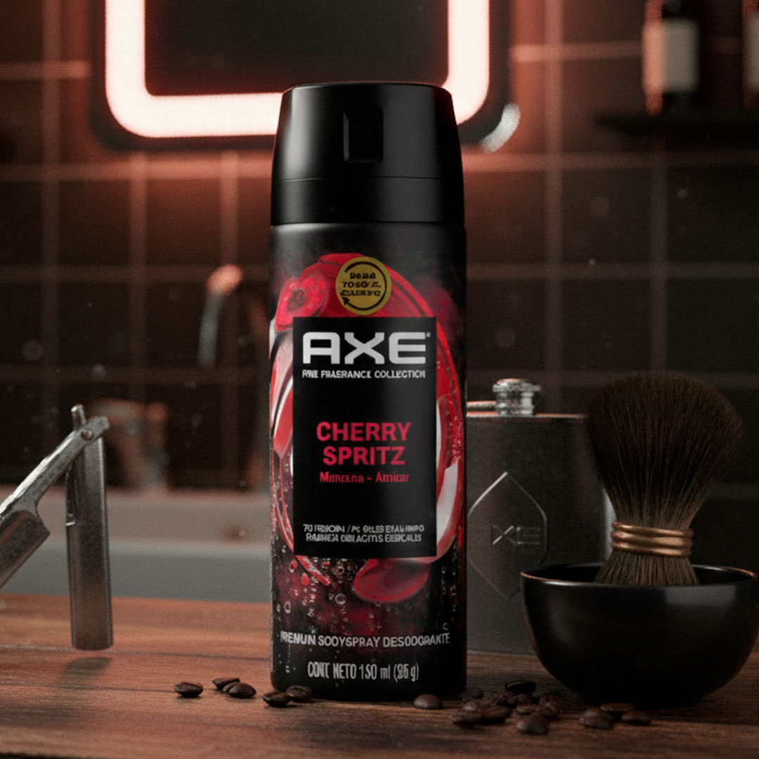 DESODORANTE AXE CHERRY SPIRITZ AEROSOL