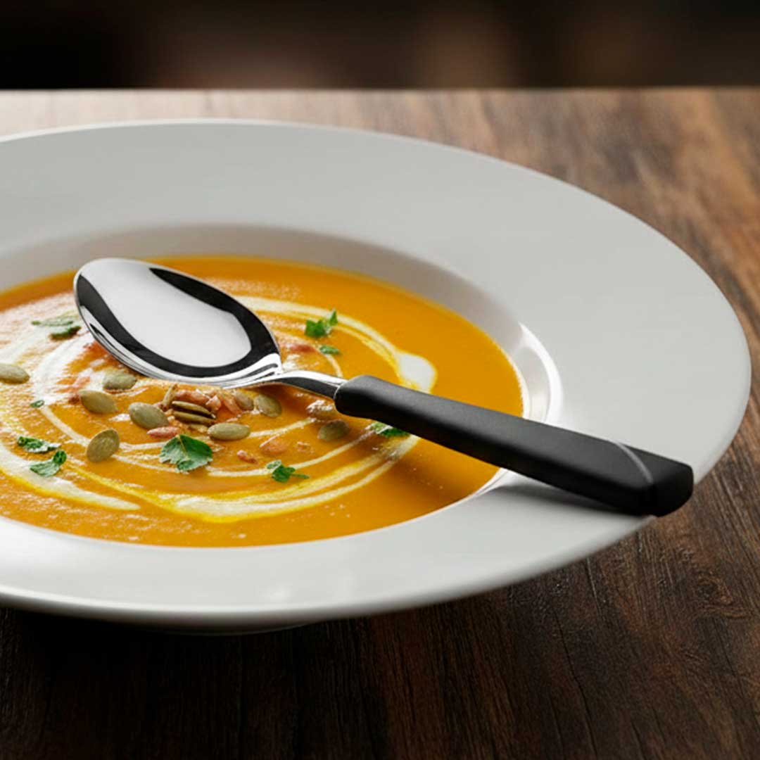 CUCHARA TRAMONTINA 12P NEW KOLOR NEGRA 23163/000 -