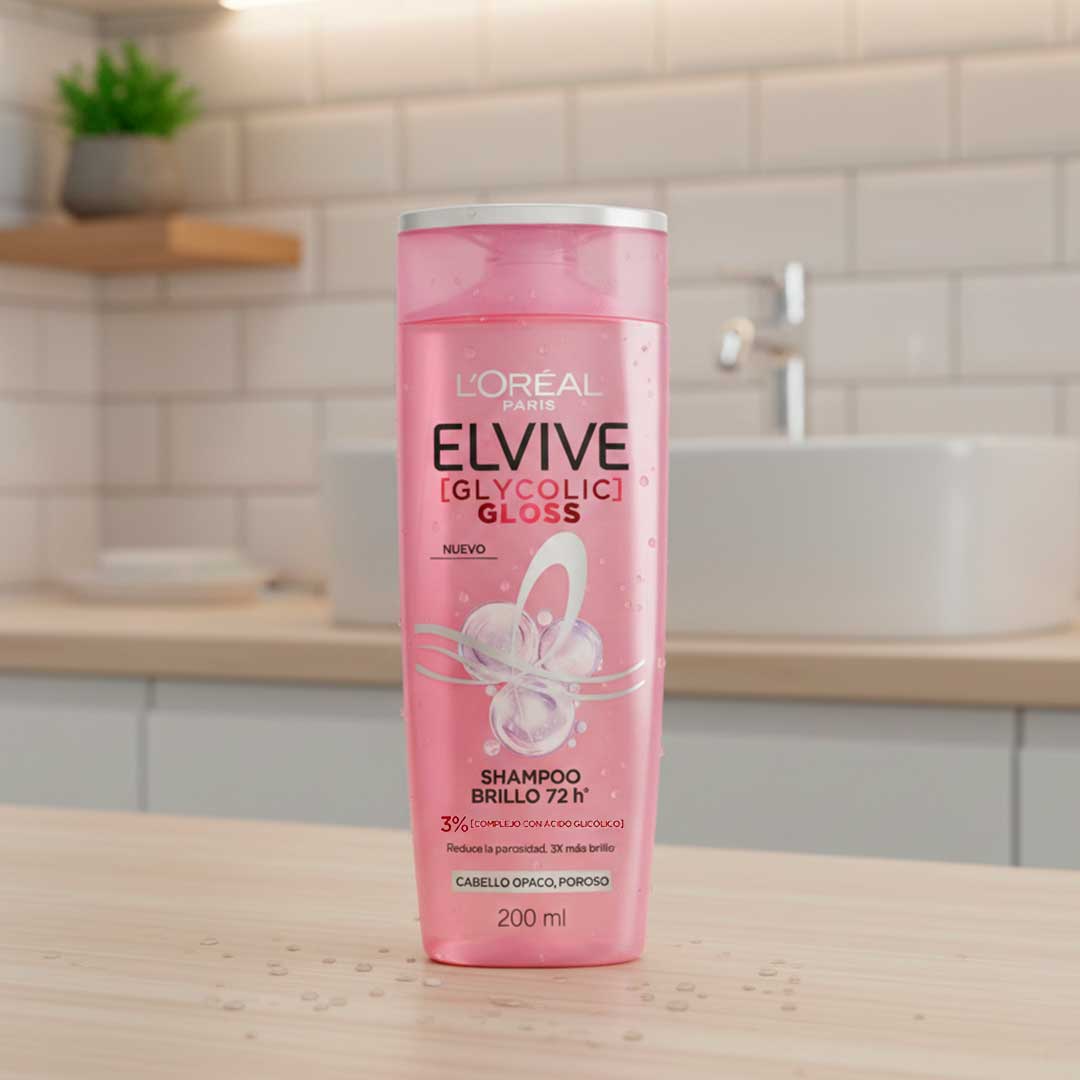 9829 SHAMPOO ELVIVE GLYCOLIC GLOSS 200ML - Imagen 1