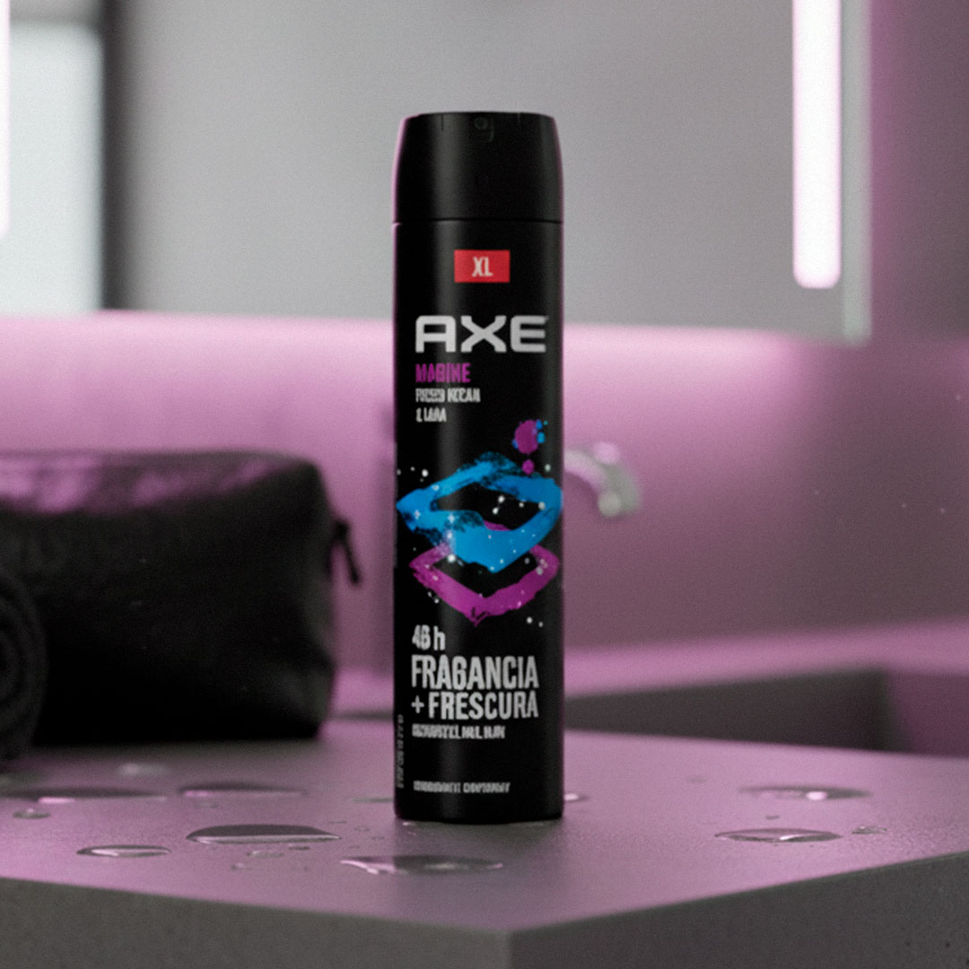 DESODORANTE AXE BIG SIZE MARINE AEROSOL 230ML