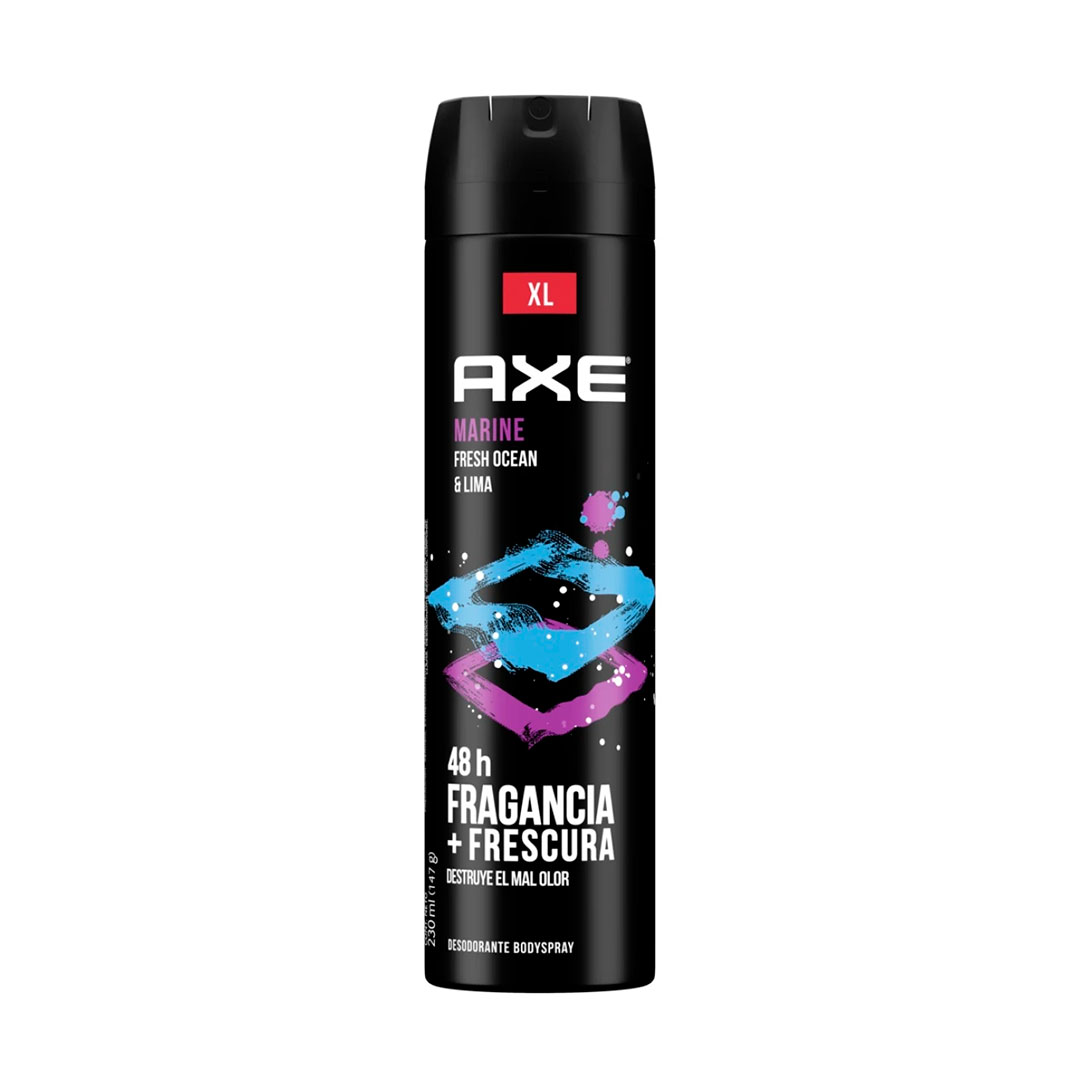 DESODORANTE AXE BIG SIZE MARINE AEROSOL 230ML - Imagen 2