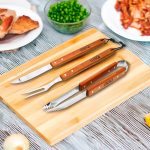 SET PARRILLA 3PZ PINZA TENEDOR CUCHILLO LH-3616
