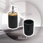 ACCESORIO CERAMICO P/BANO 4PZ TIPO VETEADO LH-3647 - Imagen 5