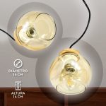 LAMPARA COLGAR TIPO GLOBO DE VIDRIO LH-3852 - Imagen 10