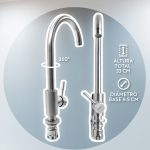 GRIFO ALTO PARA COCINA MESADA ITALOMIX LH-2338 - Imagen 2