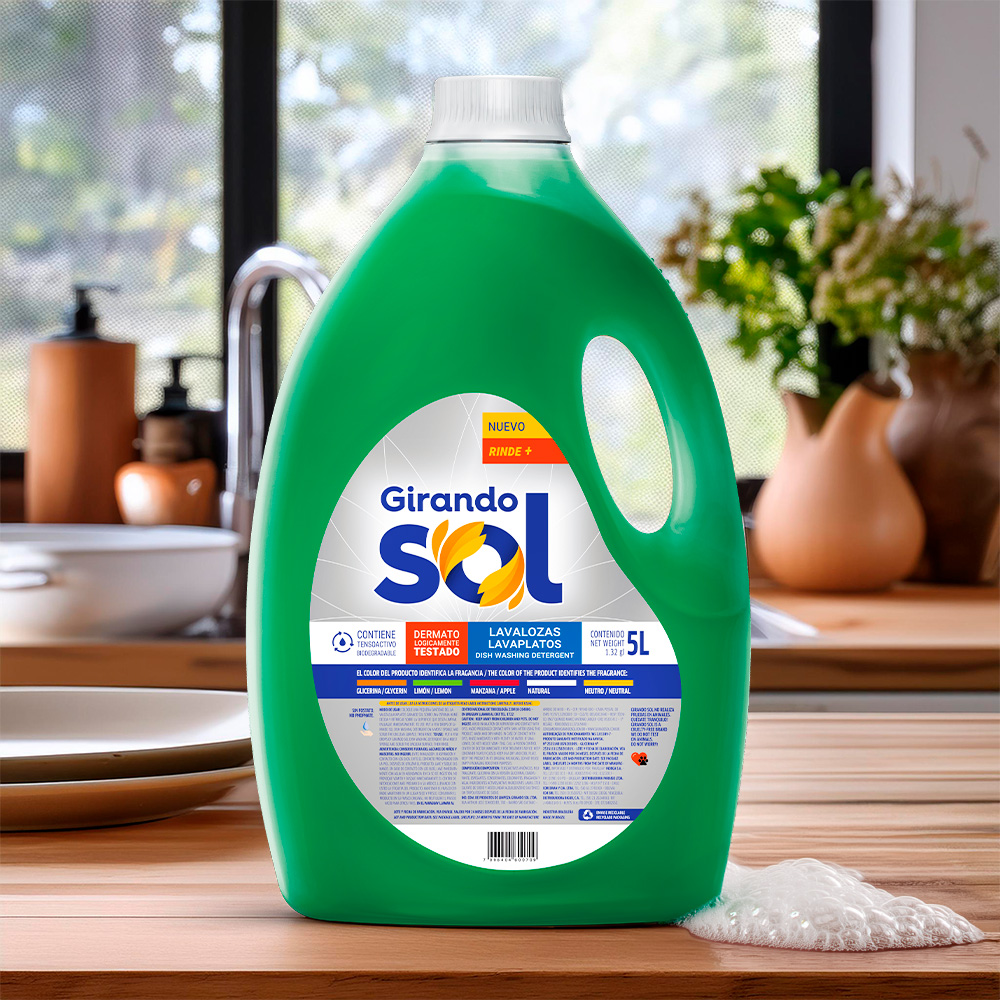 1-1 DETERGENTE LIQ. 5L LIMON 210 - Imagen 1