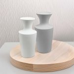 FLORERO CERAMICA GRIS ALTO 23CM LH-3715
