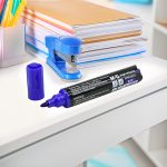 MARCADOR JUMBO AZUL PERMANENTE RECARGABLE LH-3945