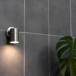 LUMINARIA APLIQUE EXT 1 LUZ METAL PULIDO LH-2092