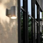 LUMINARIA EXT 1 LUZ 6.5CM DE DIAMETRO GRIS LH-2809