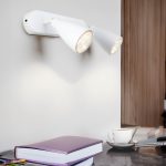 APLIQUE 2 LUCES BLANCO DORADO PARED-TECHO LH-3856