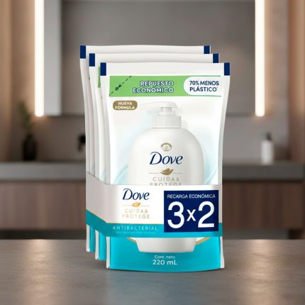 JABON DOVE MANOS ANTIBACTERIAL REP X3 29049